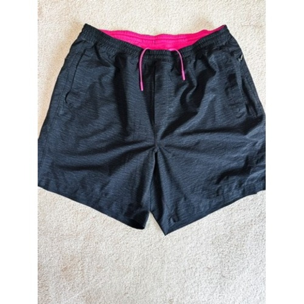 Birddogs Boom Classic XXL Shorts Black Heather Pink Lined 7" Inseam Athletic Men